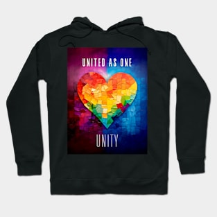 Embrace Diversity: The Importance of Inclusion and Diversity in the Divisive United States on a Dark Background Hoodie